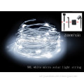 50l white micro solar powered outdoor string lights
